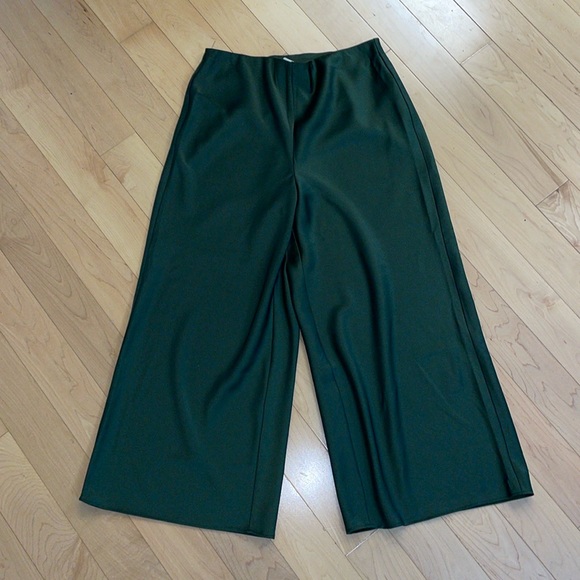 Joie silky wide leg pants size 6 green emerald - Picture 3 of 11